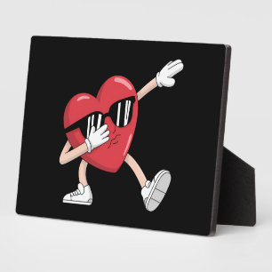 Plaque Photo La Saint-Valentin Drôle Garçons Filles Dabbing Cœu