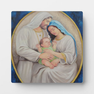 Plaque Photo La Sainte Famille : Portrait de l'Amour Divin
