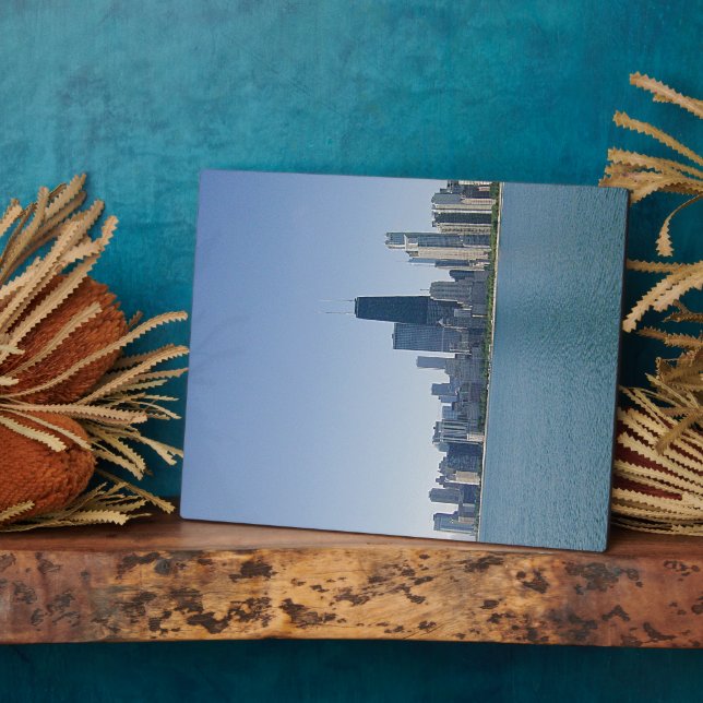 Plaque Photo La skyline de Chicago (Côté)
