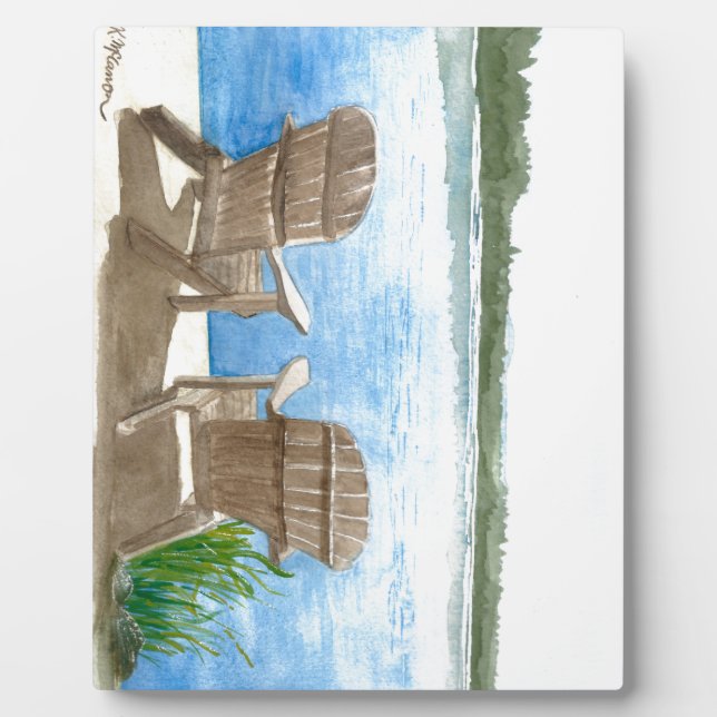 Plaque Photo La vie est meilleure au lac (Devant)