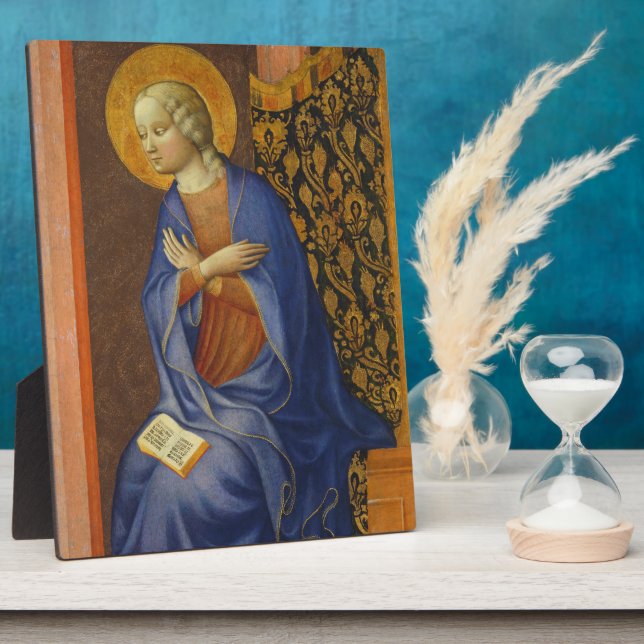 Plaque Photo La Vierge Annunciate, c. 1430 (température sur pan (Côté)