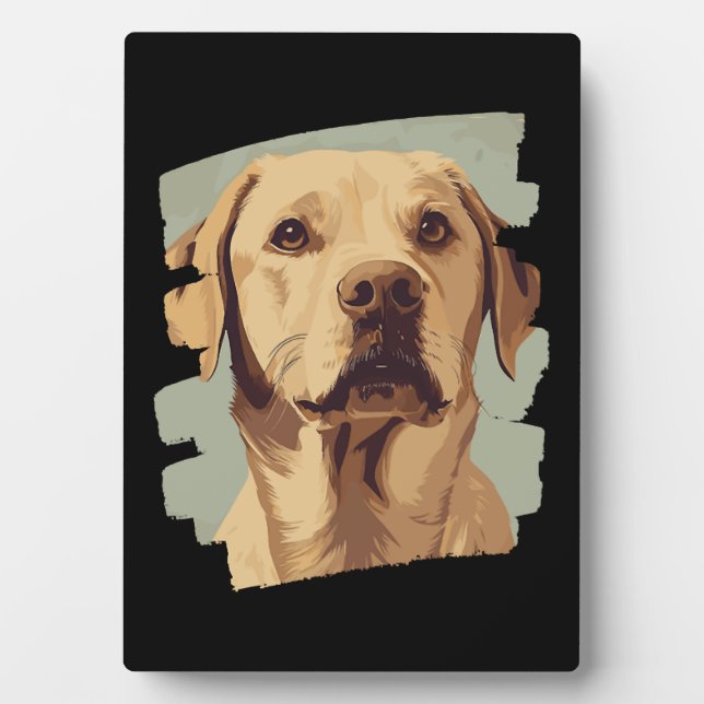 Plaque Photo Labrador (Devant)