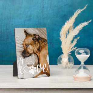 Plaque Photo L'amour de la vie des animaux Empreinte de patte