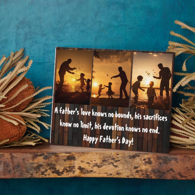 Plaque Photo L'amour du père (Côté)