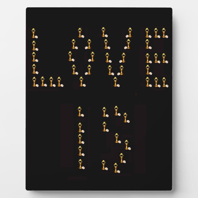 Plaque Photo L'amour est (Devant)