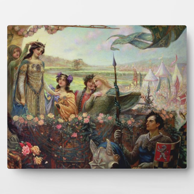 Plaque Photo Lancelot et Guinevere (Devant)