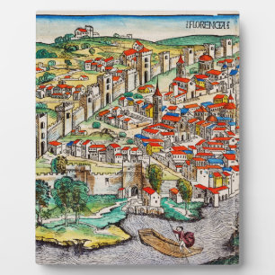 Plaque Photo Landmark médiéval de Florence en Italie