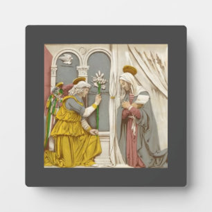 Plaque Photo L'ange Gabriel l'Annonciation à Marie