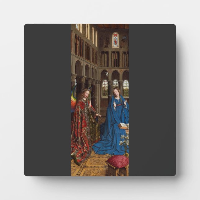 Plaque Photo L'Annonciation de Van Eyck Premium Lumière Cathédr (Devant)