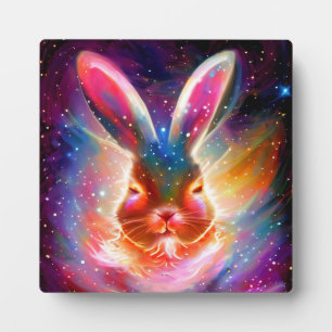 Plaque Photo Lapin cosmique