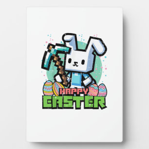 Plaque Photo Lapin de Pâques Pixel Jeu Jeux Joueur Garçons Ki