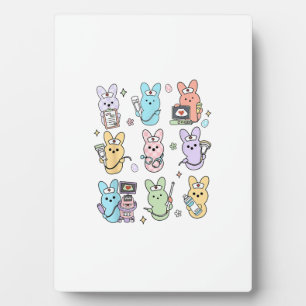 Plaque Photo Lapins Groovy Candy Tech d'échographie de Pâques S