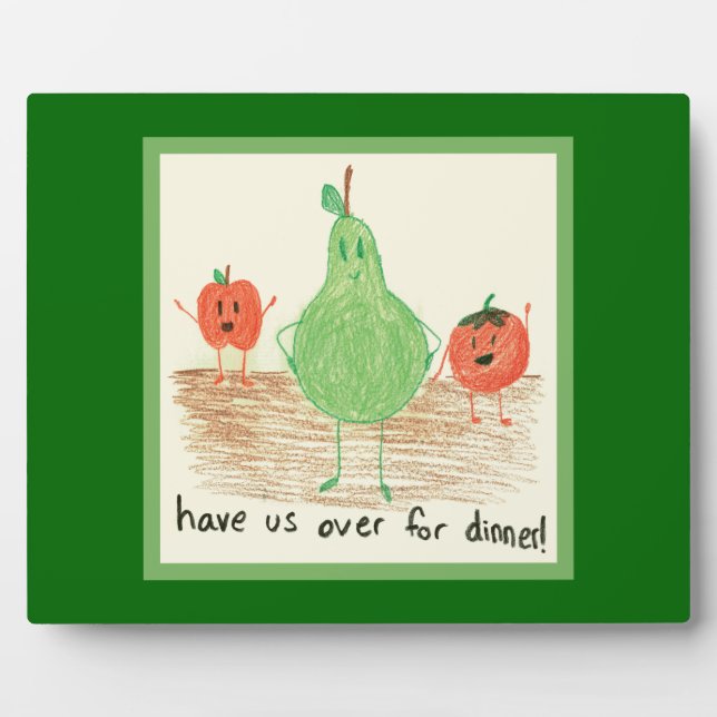 Plaque Photo L'art de l'enfant, vert (Devant)