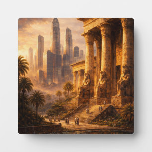 Plaque Photo L'art du paysage futur de l'Égypte antique