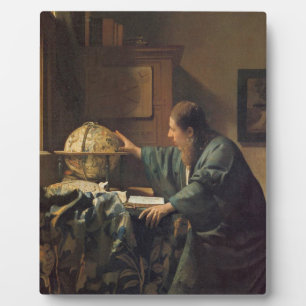 Plaque Photo L'astronome par Johannes Vermeer