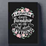 Plaque Photo Laughter And Friendship<br><div class="desc">Laughter And Friendship</div>