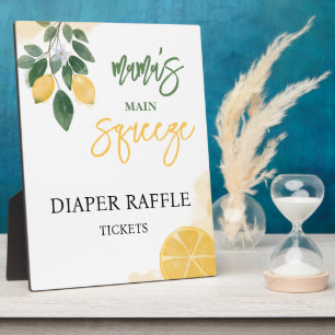 Plaque Photo Le Baby shower de carafe de lessive de citron Mama