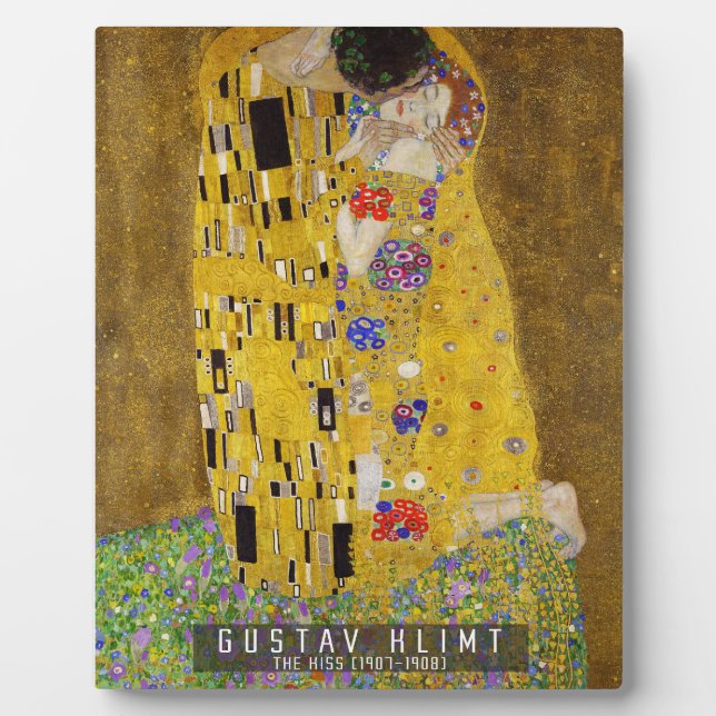 Plaque Photo Le baiser - Gustav Klimt (Devant)