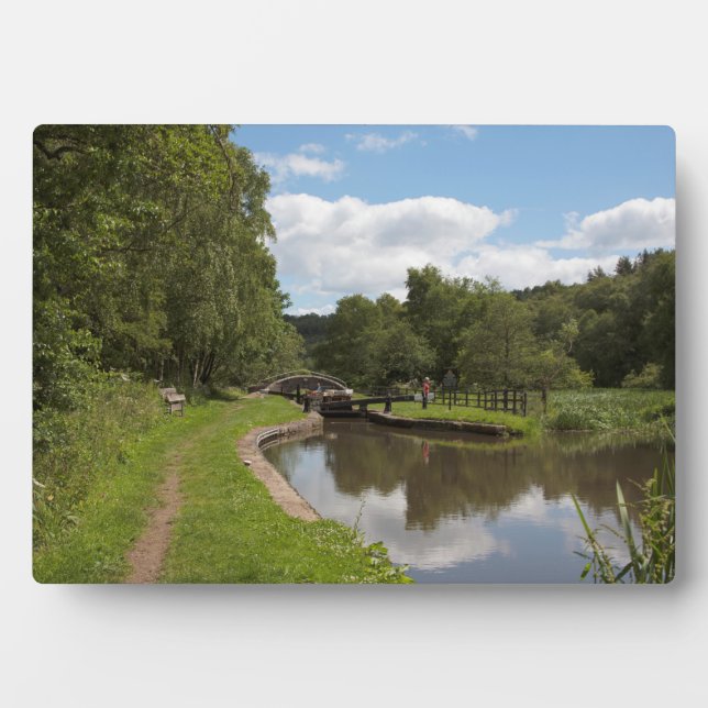 Plaque Photo Le Caldon Canal Cheddleton Staffordshire (Devant)