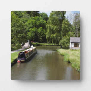 Plaque Photo Le Canal de Caldon Consall Staffordshire Carte Pos
