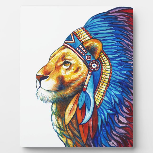 Plaque Photo Le Chef Lion (Devant)