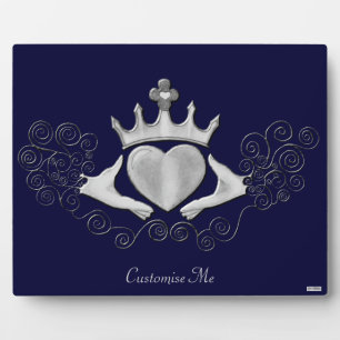 Plaque Photo Le Claddagh (Argent)