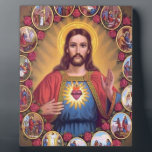 Plaque Photo Le Coeur Sacré De Jésus<br><div class="desc">Le Coeur Sacré De Jésus</div>