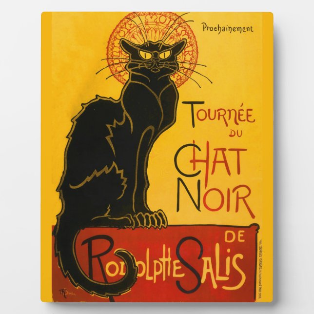 Plaque Photo Le Conversation Noir Le Chat Noir Art Nouveau Vint (Devant)