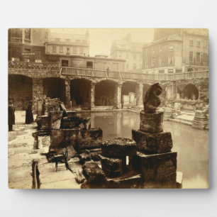 Plaque Photo Le Grand Bain Romain, Bain (photo b/w)