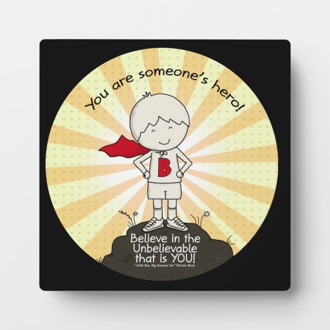Plaque Photo Le héros de quelqu'un (Devant)