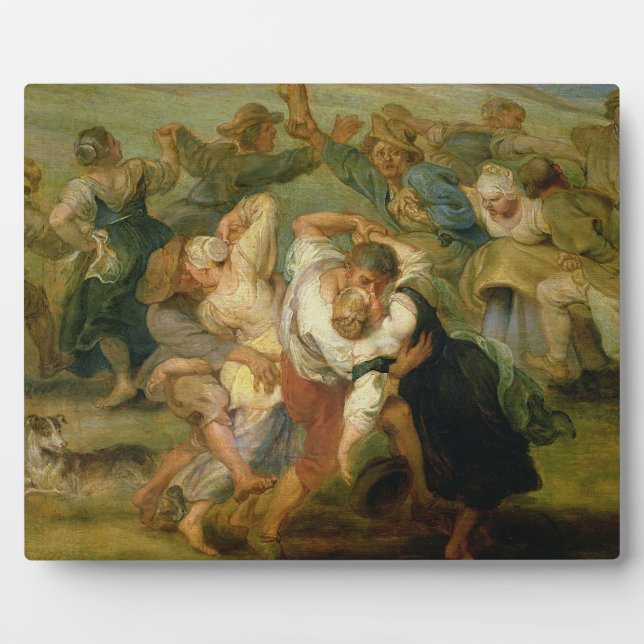 Plaque Photo Le Kermesse, détail de la danse paysanne, c.1635-3 (Devant)