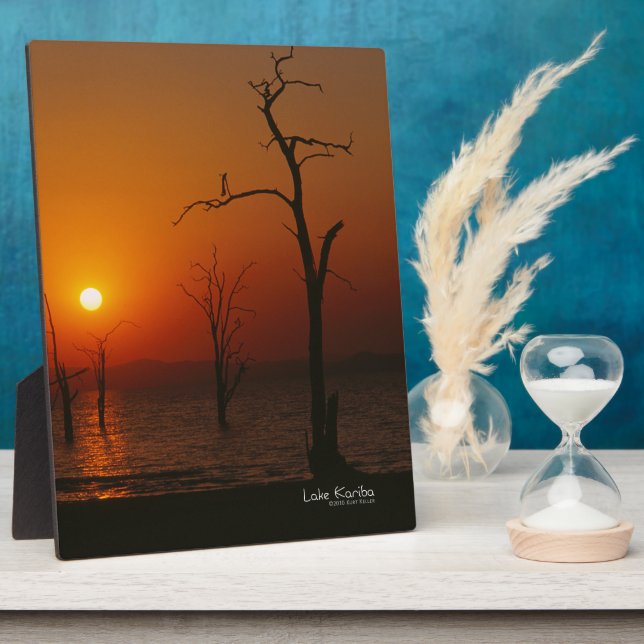 Plaque Photo Le lac Kariba (Côté)