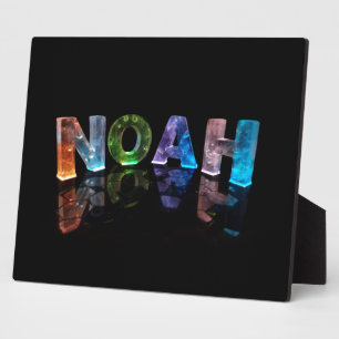 Plaque Photo Le nom Noah en lumières 3D (photo)