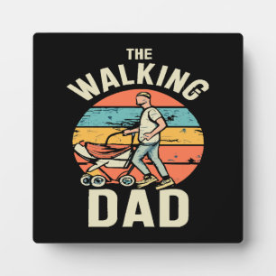 Plaque Photo le papa qui marche