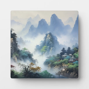 Plaque Photo Le Parc national de Huangshan