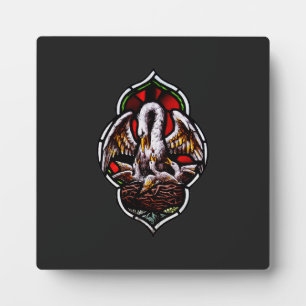 Plaque Photo Le pélican comme symbole chrétien