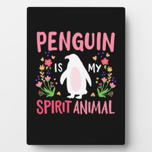 Plaque Photo Le pingouin est mon esprit animal