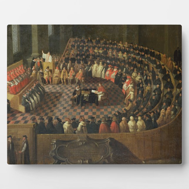 Plaque Photo Le Premier Chapter du 25e Conseil du Trent (Devant)