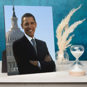 Plaque Photo Le président américain Barack Obama en tant que sé