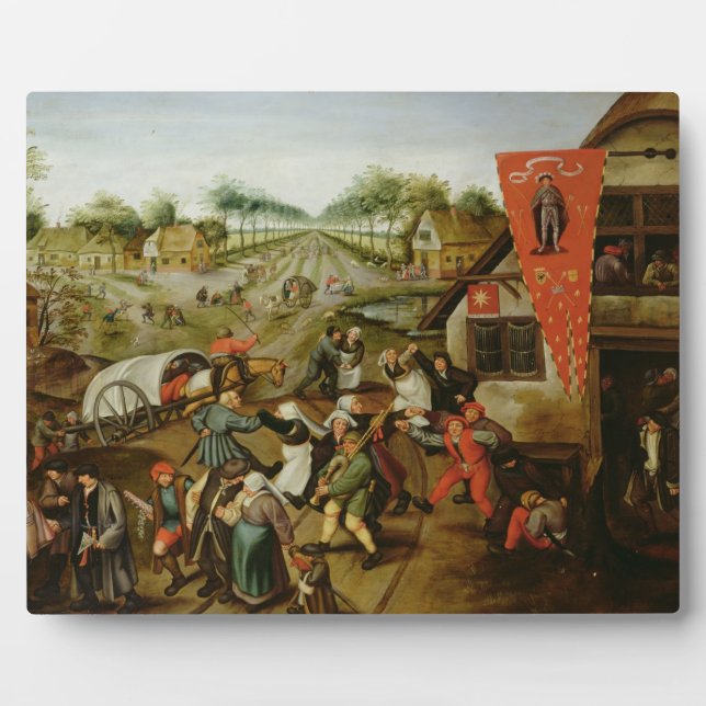 Plaque Photo Le Retour de la Kermesse (huile sur panneau) (Devant)