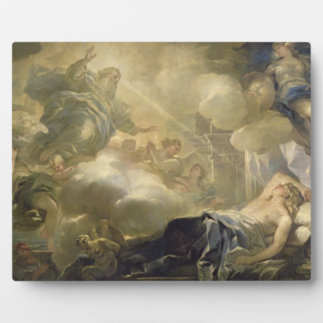 Plaque Photo Le rêve de Salomon, c.1693 (huile sur toile) (Devant)