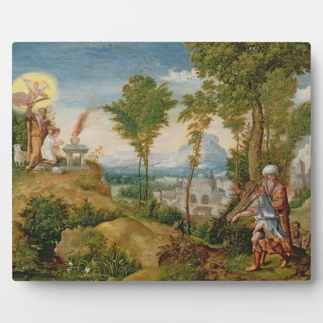 Plaque Photo Le Sacrifice d'Isaac (Devant)