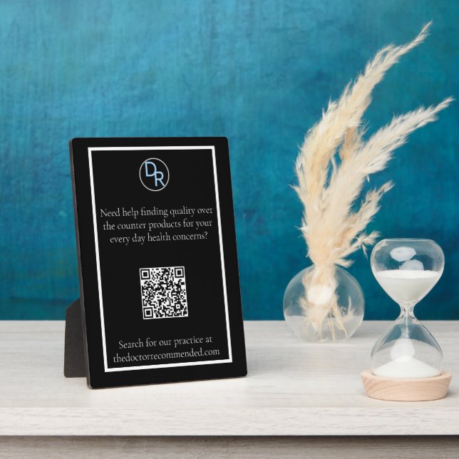 Plaque Photo Le support recommandé par le médecin (Côté)