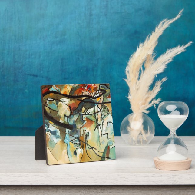 Plaque Photo Le tableau de Kandinsky, Composition V, (Insitu)