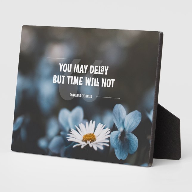 Plaque Photo Le temps ne sera pas (Côté)