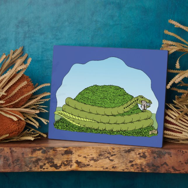 Plaque Photo Le ver de Lambton  (Côté)