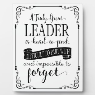 Plaque Photo Leader merci