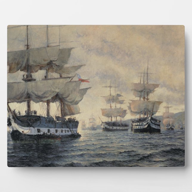 Plaque Photo L'embarquement de l'expédition libératrice de Pe (Devant)