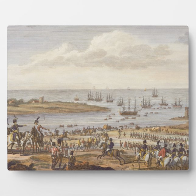 Plaque Photo L'Embarquement des Anglais en Hollande, 30 Nove (Devant)