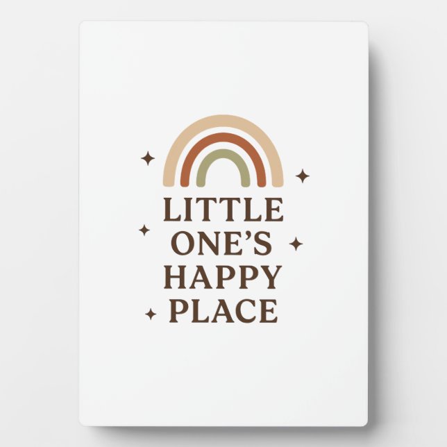 Plaque Photo L'endroit heureux de Little One | Boho Rainbow Bab (Devant)